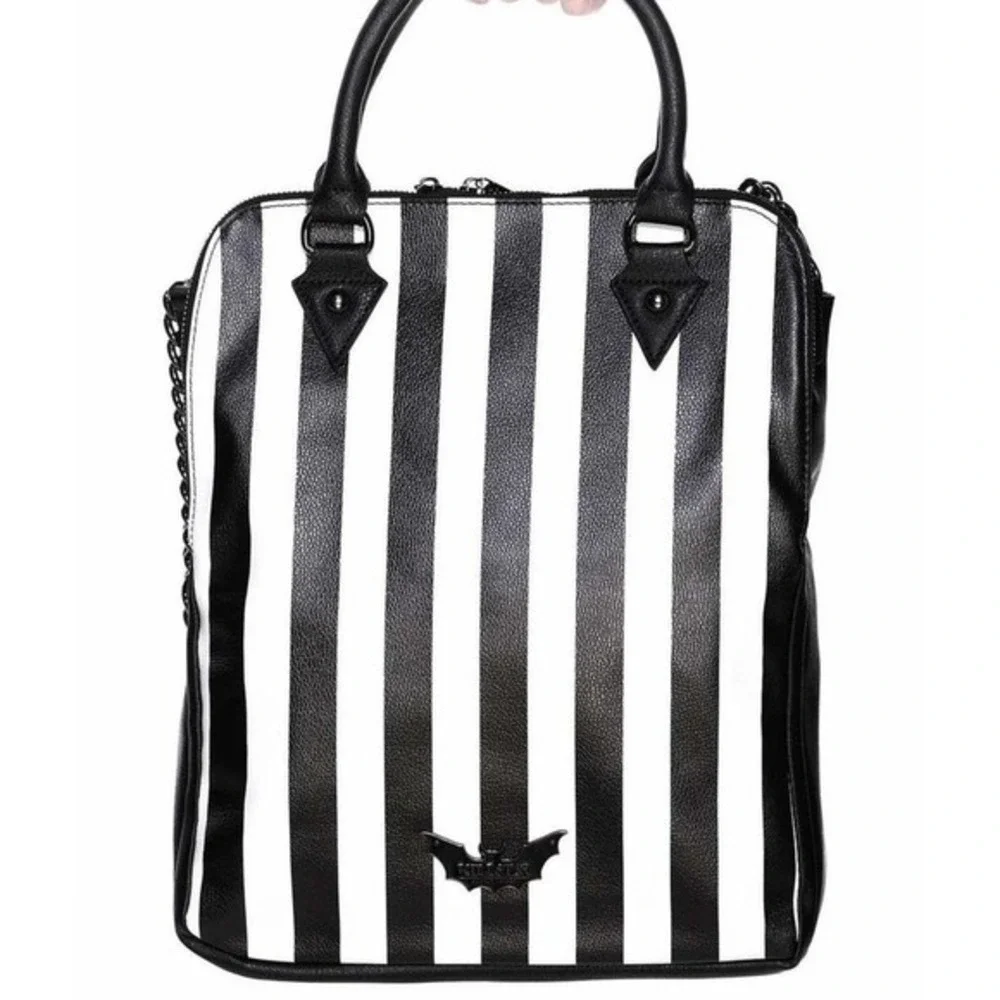 Killstar lines handbag alternative laptop case